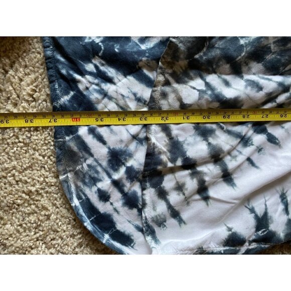 VIX Paula Hermanny Women’s Beach Tie Dye Cover Up Size S White Tunic V Neck - Picture 8 of 8